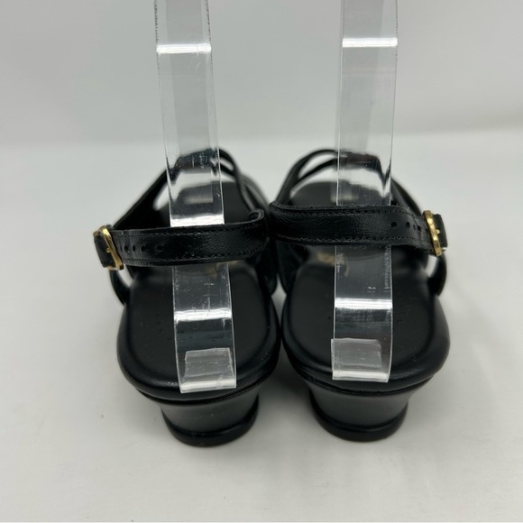 SAS Tripad Comfort Black Leather Slingback Small Wedge Sandals Size 6.5 W - Picture 14 of 14